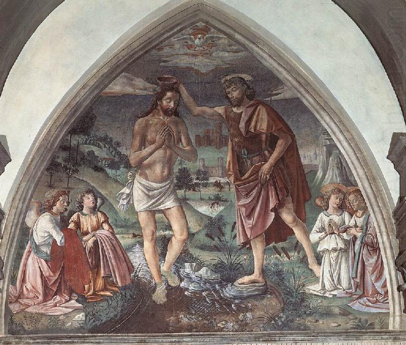 GHIRLANDAIO, Domenico Baptism of Christ dfg china oil painting image